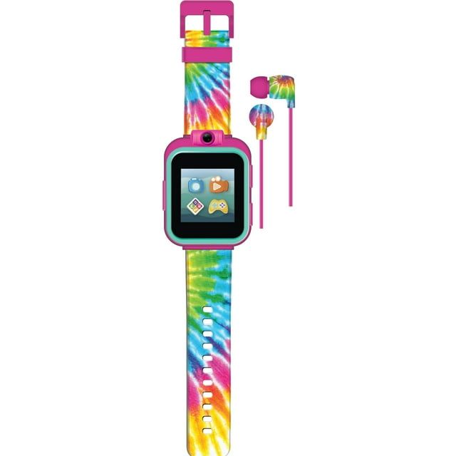 iTech Junior Kids Earbuds & Smartwatch Set - Tiedye 900406M-40-F01