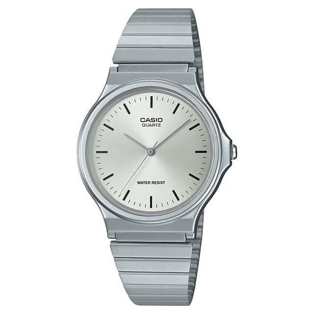 Casio Men's Classic Analog Stainless Steel Watch, Silver MQ24D-7E