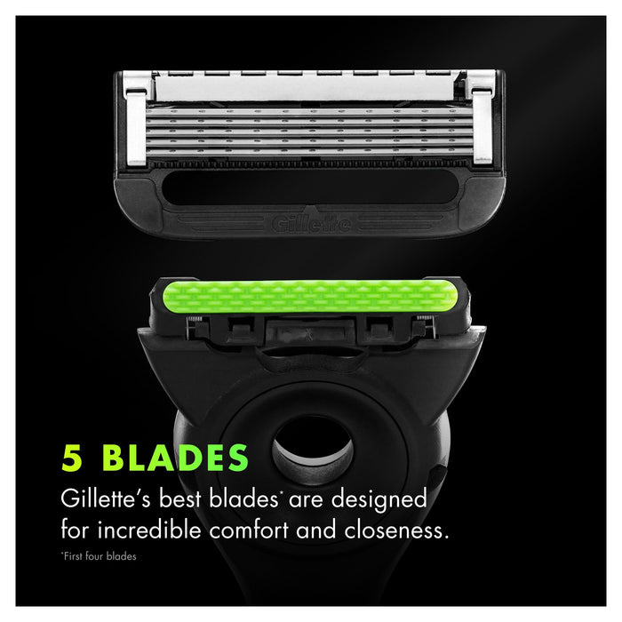 Gillette Labs with Exfoliating Bar Men's Razor - 1 Handle; 1 Blade Refill and Premium Stand