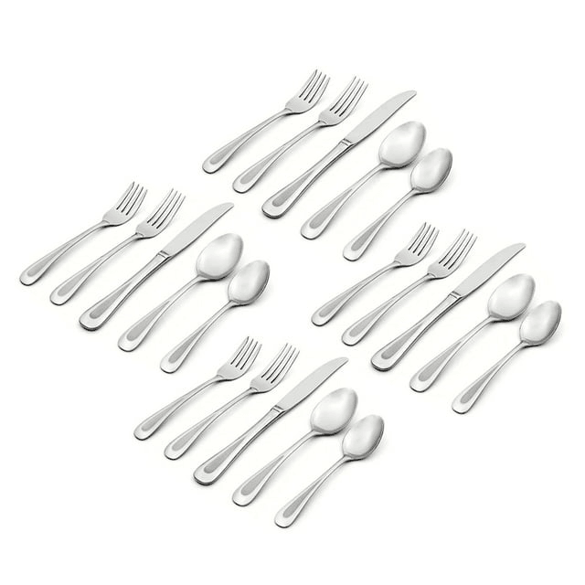 Oneida Satin Sand Dune 20 Piece Everyday Flatware Set