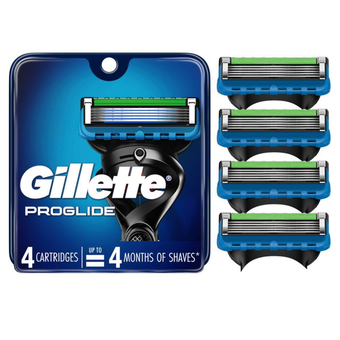 Gillette ProGlide Mens Razor Blades; 4 Blade Refills