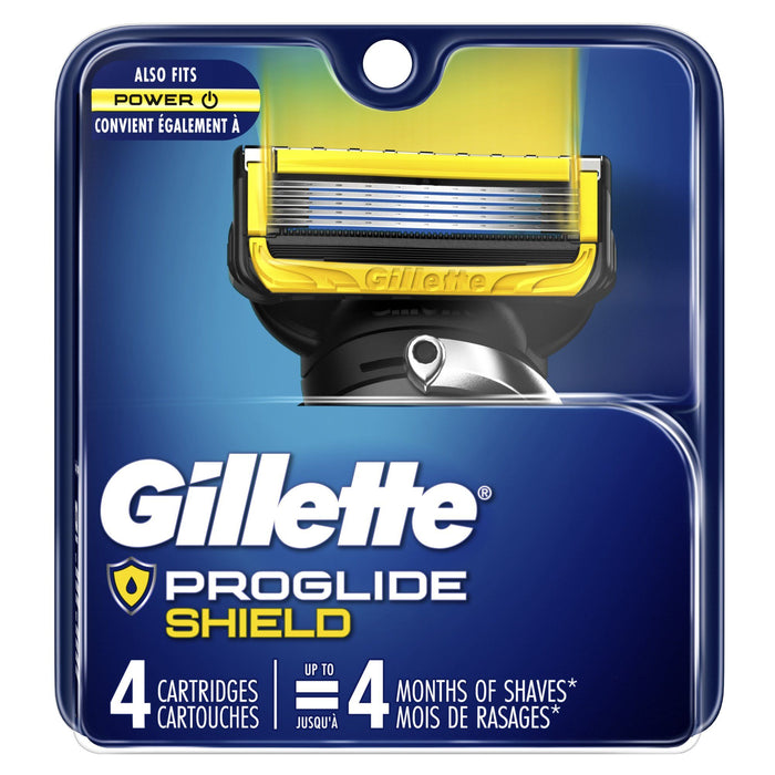 Gillette ProGlide Shield Mens Razor Blade Refill Cartridges; 4 Count