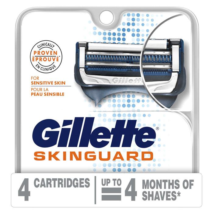 Gillette SkinGuard Men's Razor Blades; 4 Blade Refills