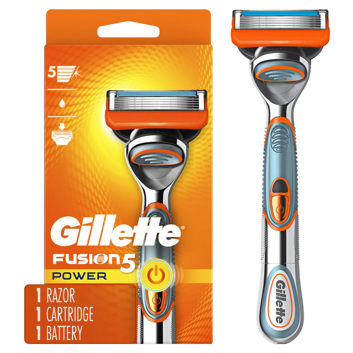 Gillette Fusion5 Power Men's Razor Handle; 1 Blade Refill