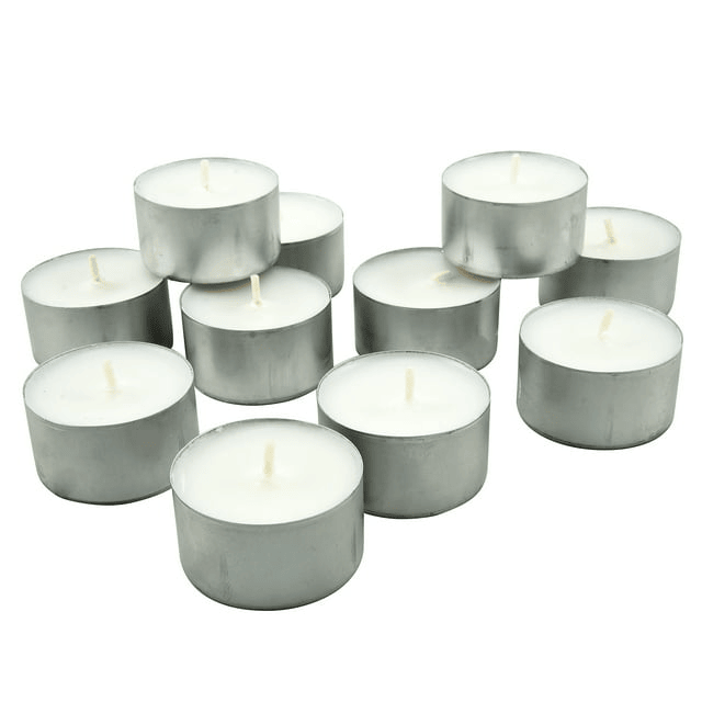 Stonebriar Unscented Long Burning Tealight Candles with 8 Hour Burn Time, 200 Pack, White