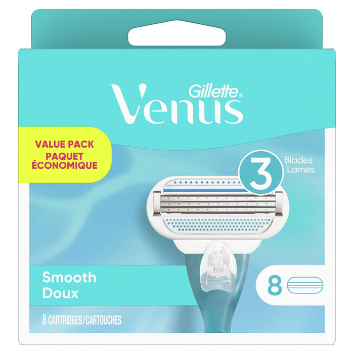 Gillette Venus Smooth Women's Razor Blade Refills; 8 Count