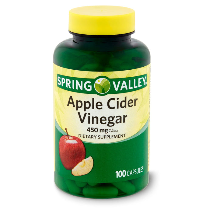 Spring Valley Apple Cider Vinegar Capsules; 450mg; 100 Count