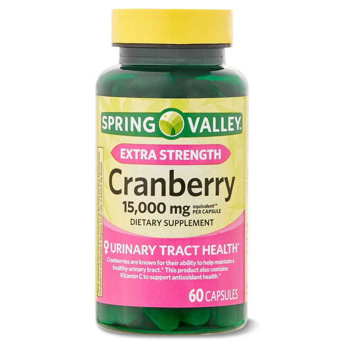 Spring Valley Ultra Triple Strength Cranberry Dietary Supplement; 15; 000 mg; 60 Count