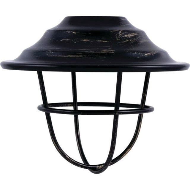 Enbrighten Accessory Lens Shades for Enbrighten Caf¨¦ String Lights, 6 Oil-Rubbed Bronze Cage Shades