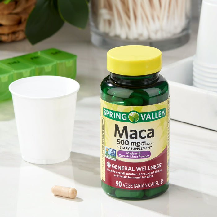 Spring Valley Maca Dietary Supplement; 500 mg; 90 Count