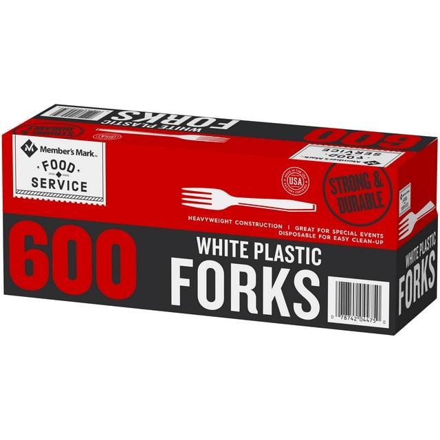 DAILY CHEF Bakers & Chef's Plastic Forks, 600 Ct