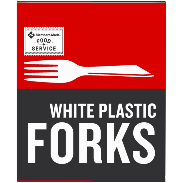 DAILY CHEF Bakers & Chef's Plastic Forks, 600 Ct