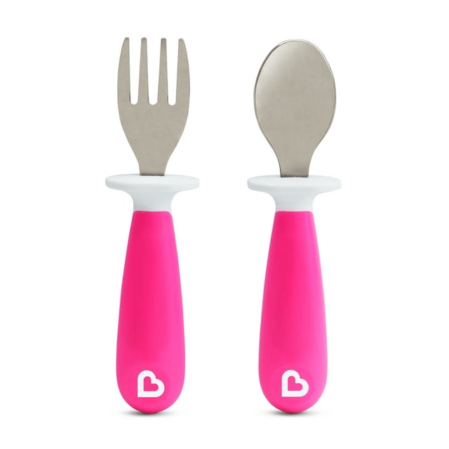 Munchkin Raise Toddler Utensil Set, 2 Pack, Color May Vary