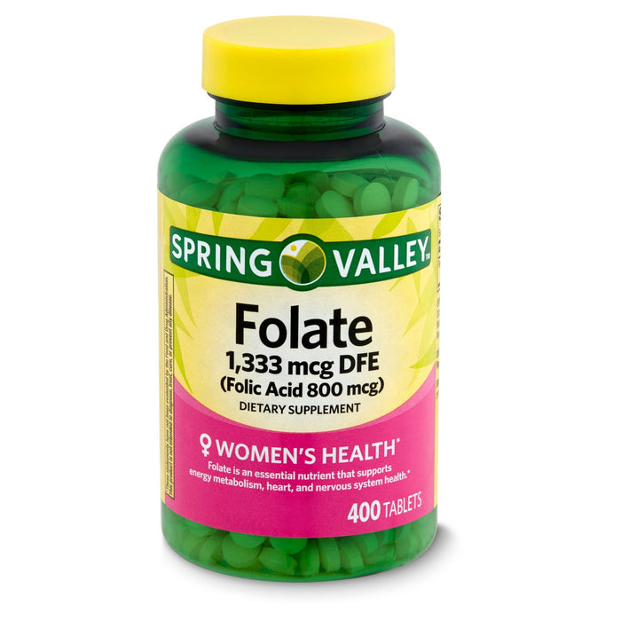 Spring Valley Folate Dietary Supplement; 1; 333 mcg; 400 Count