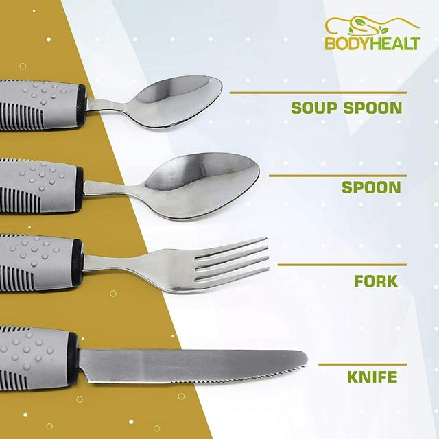 BodyHealt 4 Piece Adaptive Utensil Set - Exact Color