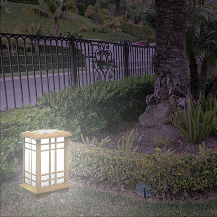 Techko Solar Zen Lantern ¨C Amber or White Light (15.6"high)