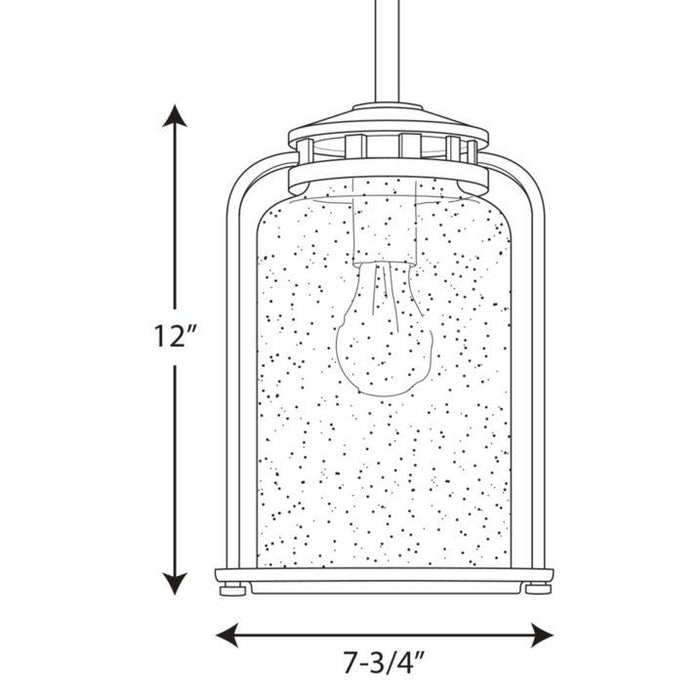 Botta Collection One-Light Medium Hanging Lantern