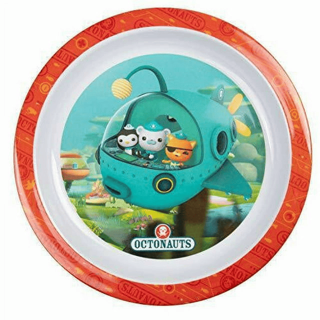 Octonauts 5 Pc Mealtime Feeding Set for Kids and Toddlers - Includes Plate, Bowl, Cup, Fork and Spoon Utensil Flatware - Durable, Dishwasher Safe, BPA Free