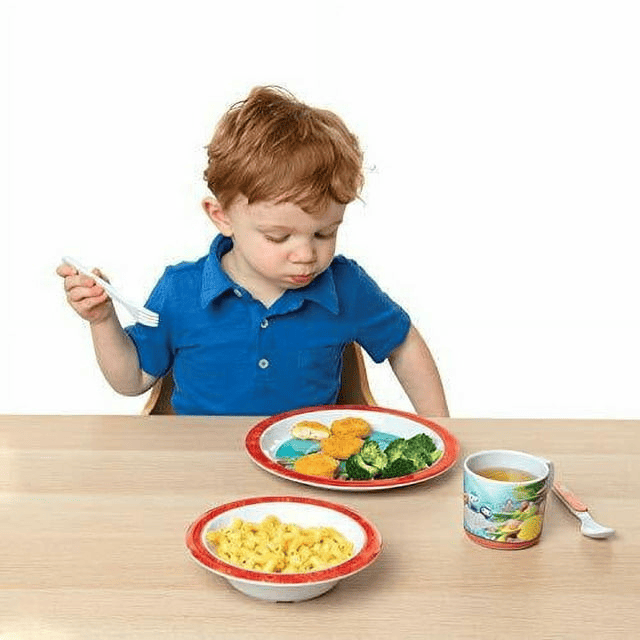 Octonauts 5 Pc Mealtime Feeding Set for Kids and Toddlers - Includes Plate, Bowl, Cup, Fork and Spoon Utensil Flatware - Durable, Dishwasher Safe, BPA Free