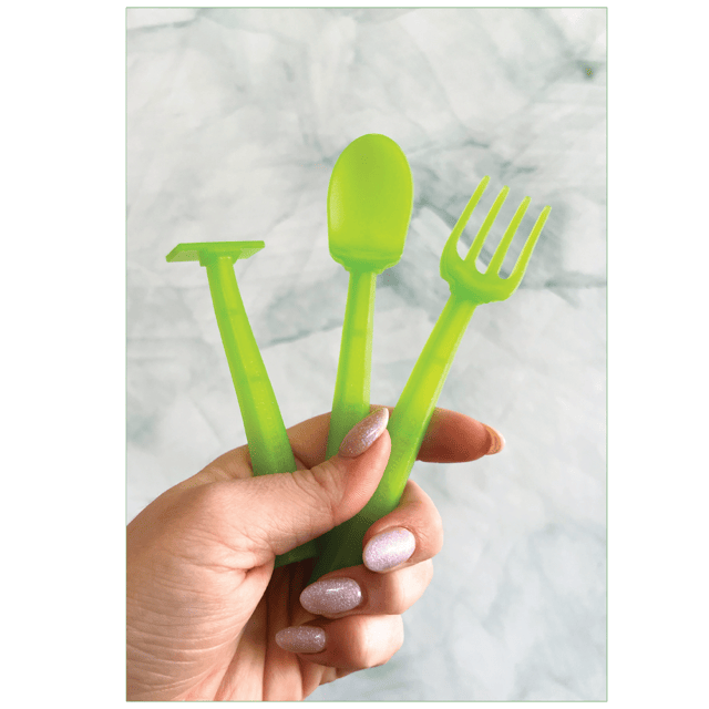 Training Utensils - Space Alien Green - UFO