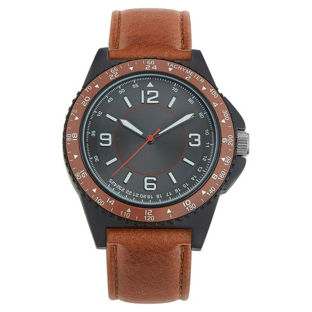 George Men's Brown Strap Watch