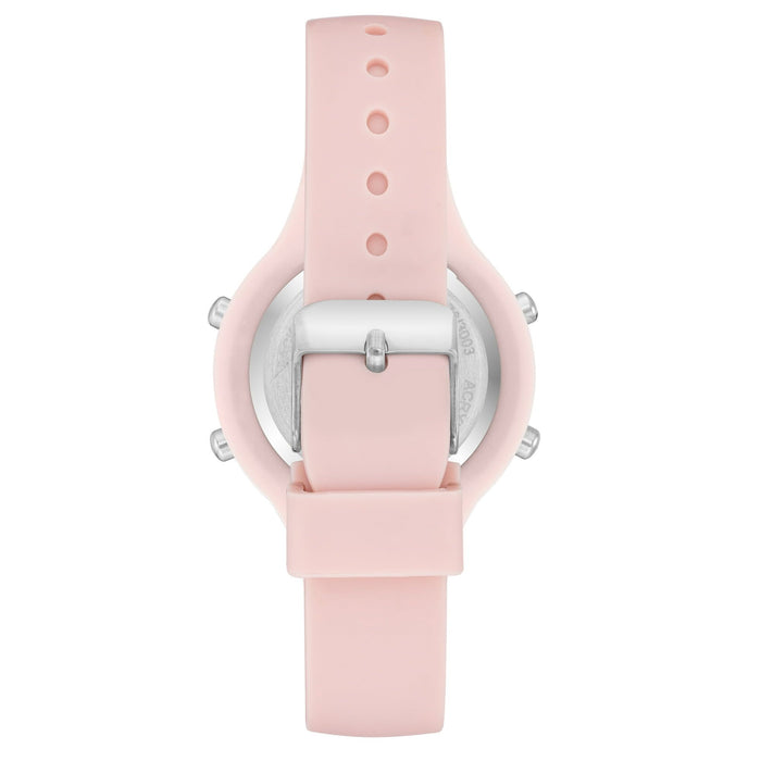 Time and Tru Adult Female Pink Silicone Digital Watch.