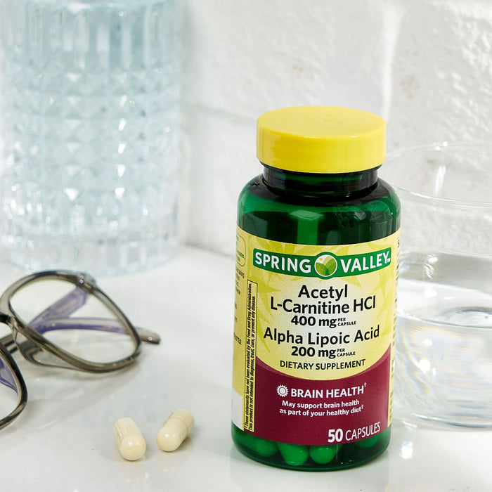 Spring Valley Acetyl L-Carnitine HCI 400mp + Alpha Lipoic Acid