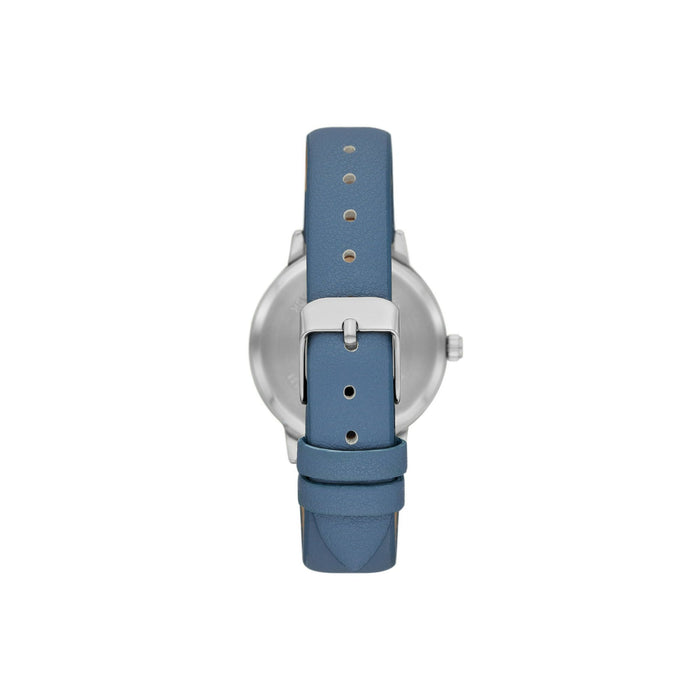 Time and Tru Women's Crystal Accent Silver Tone Watch