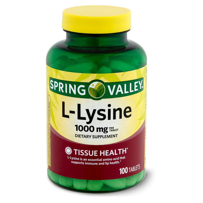 Spring Valley Lysine Amino Acid Supplements; 100 Count