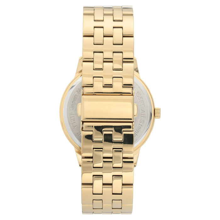 Armitron Men's Gold-Tone and Black Diamond Dial Dress Watch