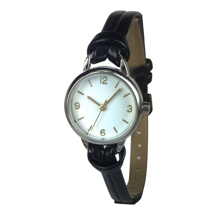 Time and Tru Women's White Dial Wristwatch with PU Strap