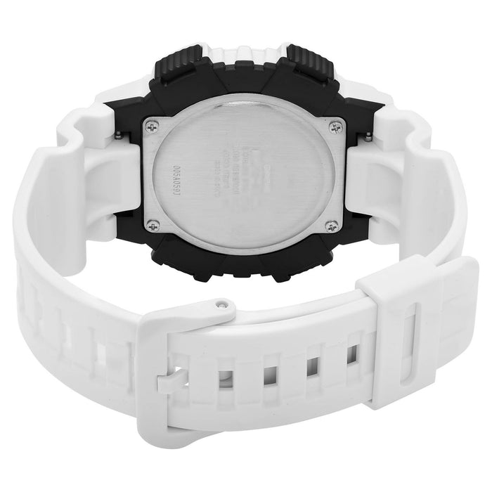 Casio Men's Solar Sport Combination Watch, White Glossy Resin Strap AQS810WC-7AVCF