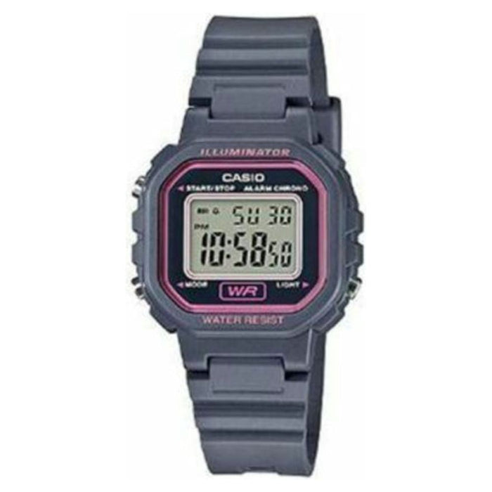 Casio Women's Classic Digital Grey Resin, Plastic Watch LA20WH-8A