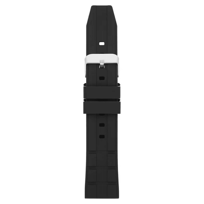 22mm Black Silicone Replacement Sport Watch Band (FMDBA015)