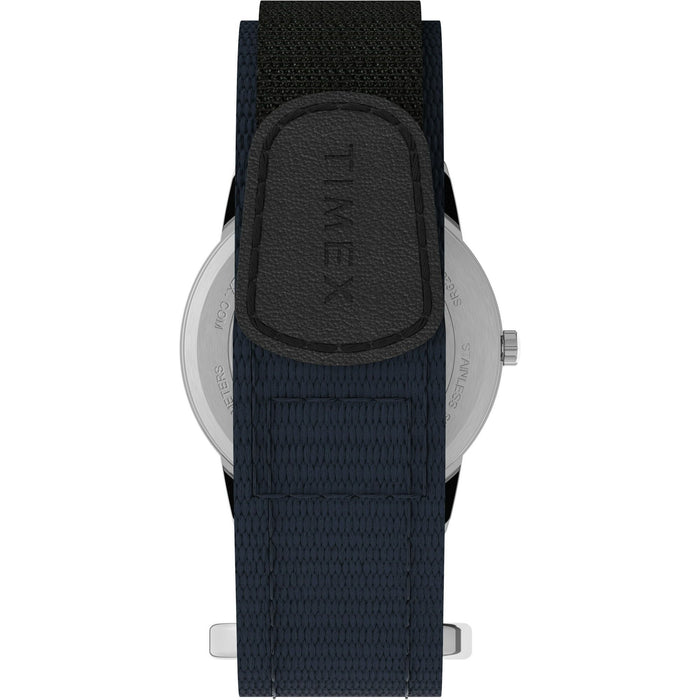 Timex Men's Easy Reader Date Blue/Silver 35mm Casual Watch, FastWrap Strap