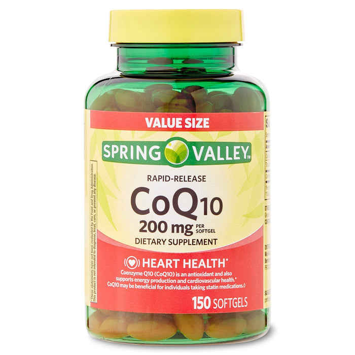 Spring Valley CoQ10 Rapid Release Softgels; 200mg; 150 Count