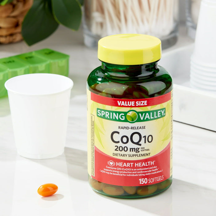 Spring Valley CoQ10 Rapid Release Softgels; 200mg; 150 Count