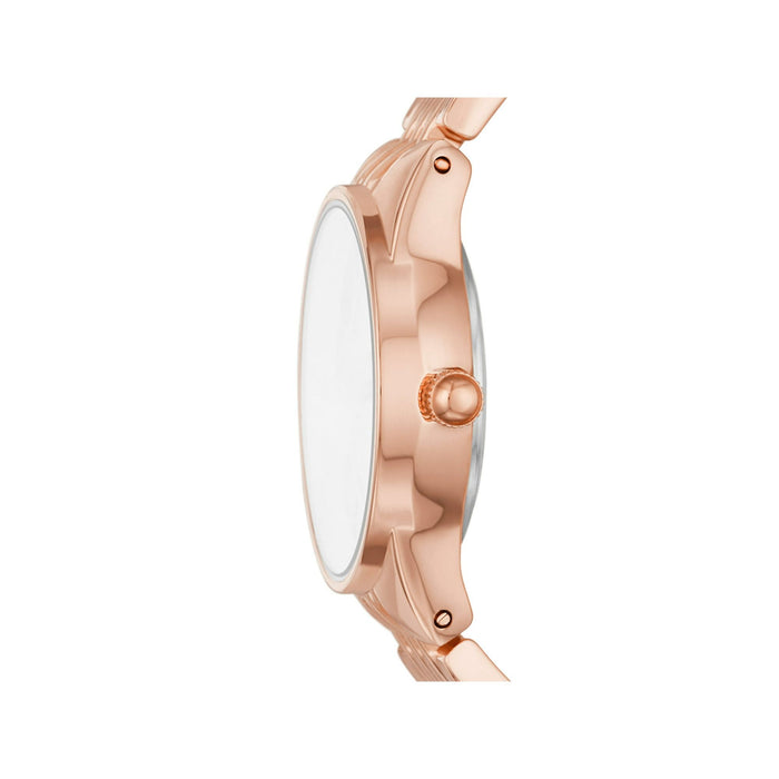 Time & Tru Women's Wristwatch: Rose Gold Tone Bracelet Watch (FMDOTT064)