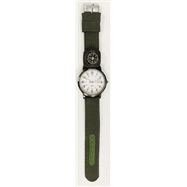 George Analog Unisex Watch in Green with Nylon Strap and Compass (4183Wmm)