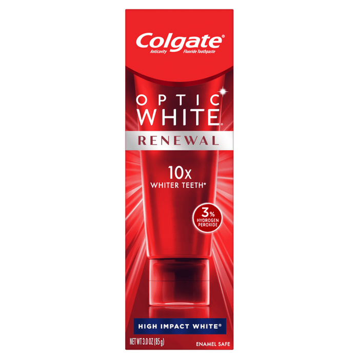Colgate Optic White Renewal Teeth Whitening Toothpaste; High Impact White; 3 oz
