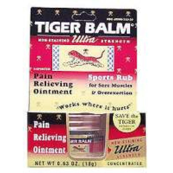 Tiger Balm Ultra Strength Pain Relieving Ointment Sports Rub