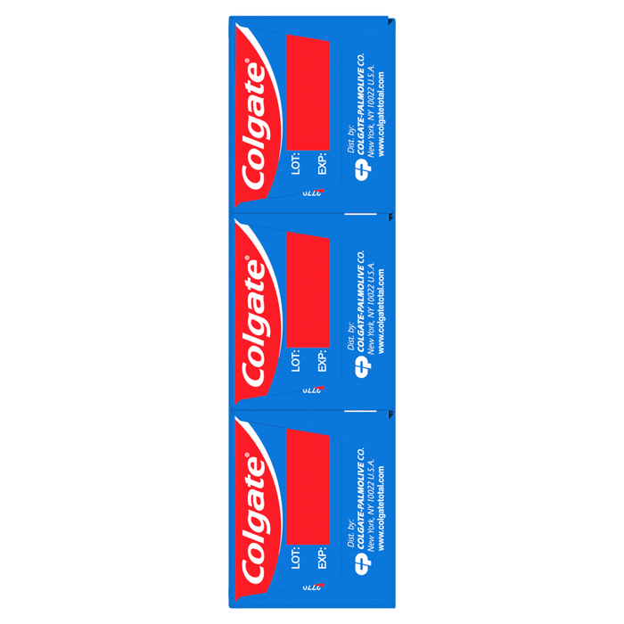 Colgate Total Whitening Toothpaste; Mint; 3 Pack; 5.1 oz Tubes