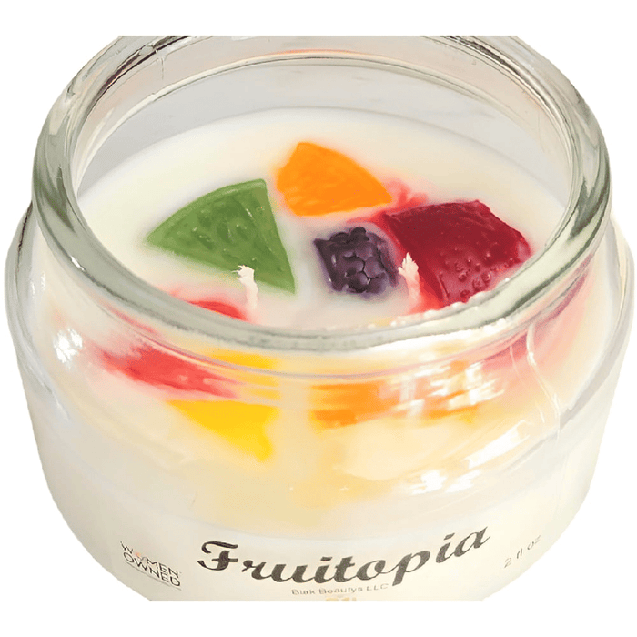 BB Essentialz & Candle Co. Fruitopia Scented Glass Jar Candle 10 fl oz