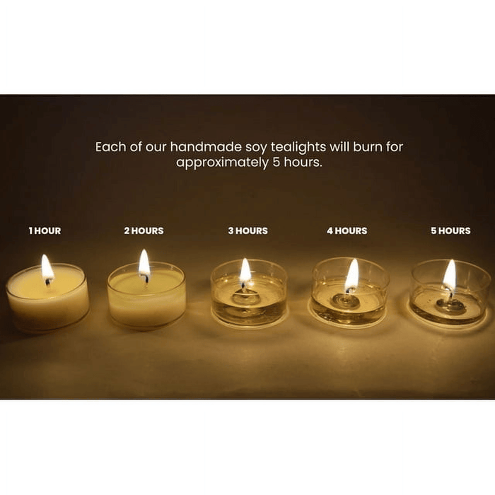 Candeo Candle, Pumpkin Spice Latte, Scented Tea Lights, Soy Candles, 12-Pack