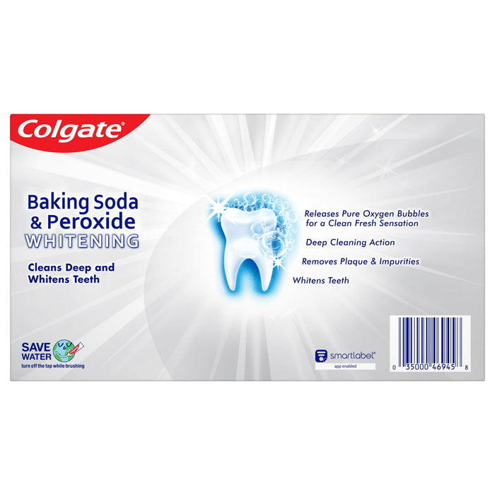 Colgate Baking Soda and Peroxide Whitening Toothpaste; Brisk Mint; 3 Pack