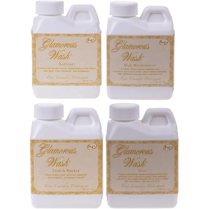 Tyler Candle Company 4 oz Wash Gift Pack - Diva,High Maint, Kathina and French Market Pack of 3
