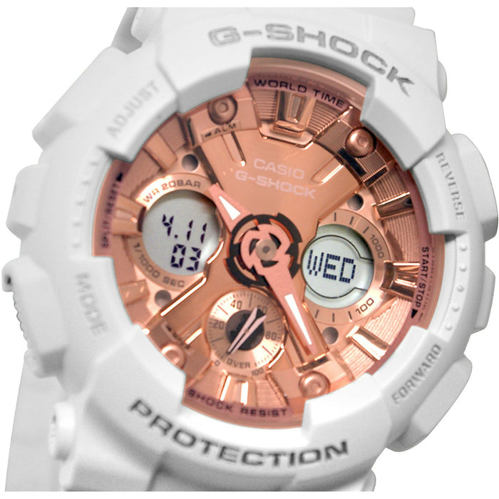 Casio Women's G-Shock Rose gold Dial Watch - GMAS120MF-7A2