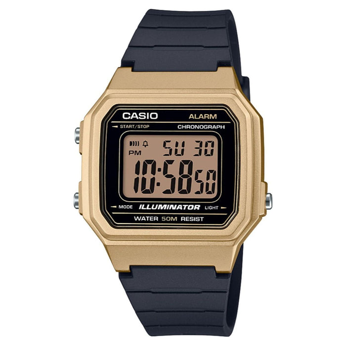 Casio Men's Classic Digital Watch, Gold/Black W217HM-9AV