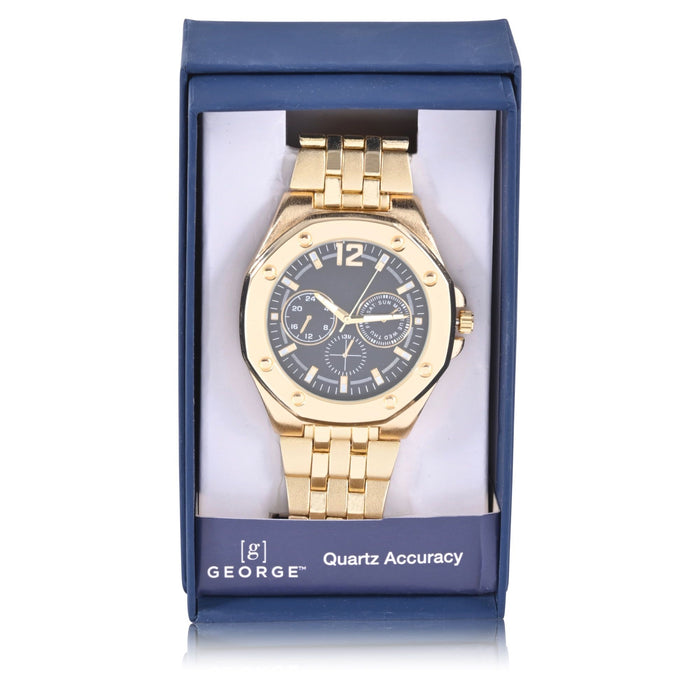 George Adult Male Analog Watch in Gold and One Size (42031WMM)