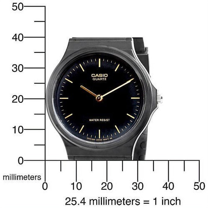 Men's Classic Analog Watch, Black - MQ24-1E